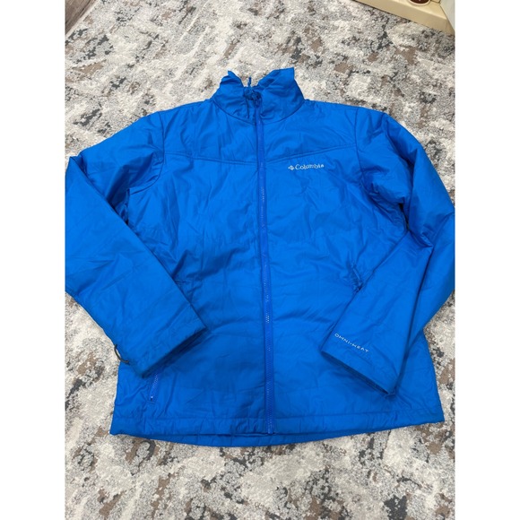 Columbia Other - Columbia Omni-Heat Interchange Puffer Jacket Mens Small Blue Insulated Full Zip